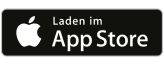 Auf der linken Seite ist das Apfel-Logo von Apple zu sehen. Text: Laden im App Store